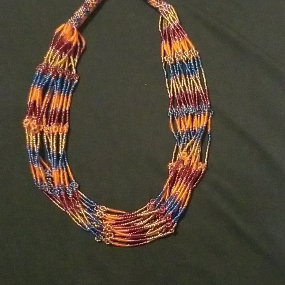 Multi beaded necklace